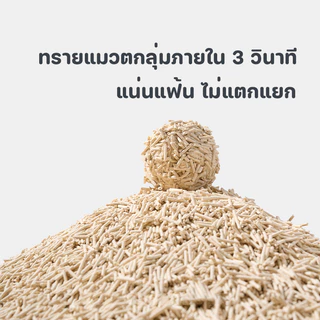 Mango MZทรายแมวเต้าหู้ 8 ลิตร ทรายแมวมันเต้า ออแกนิก 100% ทิ้งชักโครกได้ ทราบแมว ทรายเต้าหู้ ทรายแมว