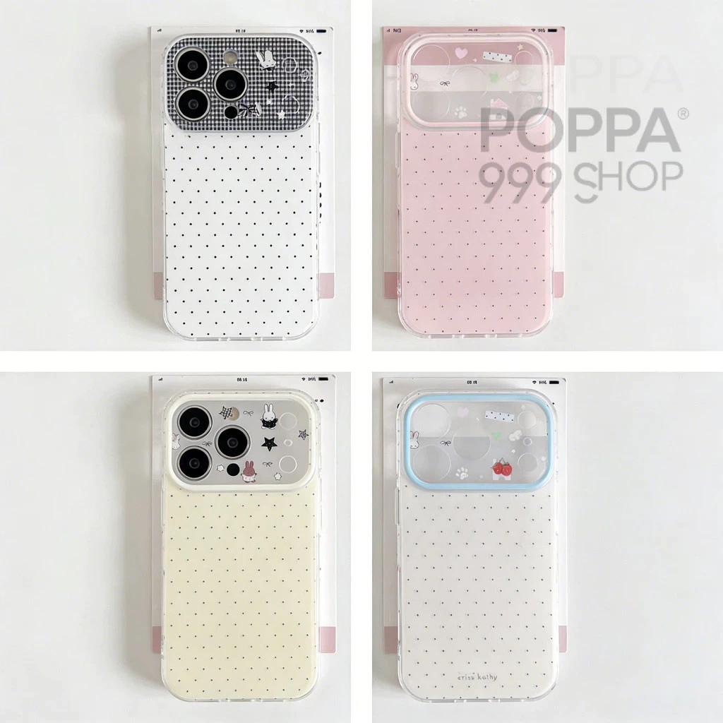 🔥POPPA ส่งจากไทย🔥เคสไอโฟน17 โปร่งใสลูกบุหรี่สีอ่อนน่ารัก สำหรับ iPhone 16 15 17 air 12 14 13 Pro Max 15 16 14 Plus