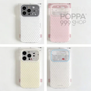 🔥POPPA ส่งจากไทย🔥เคสไอโฟน17 โปร่งใสลูกบุหรี่สีอ่อนน่ารัก สำหรับ iPhone 16 15 17 air 12 14 13 Pro Max 15 16 14 Plus