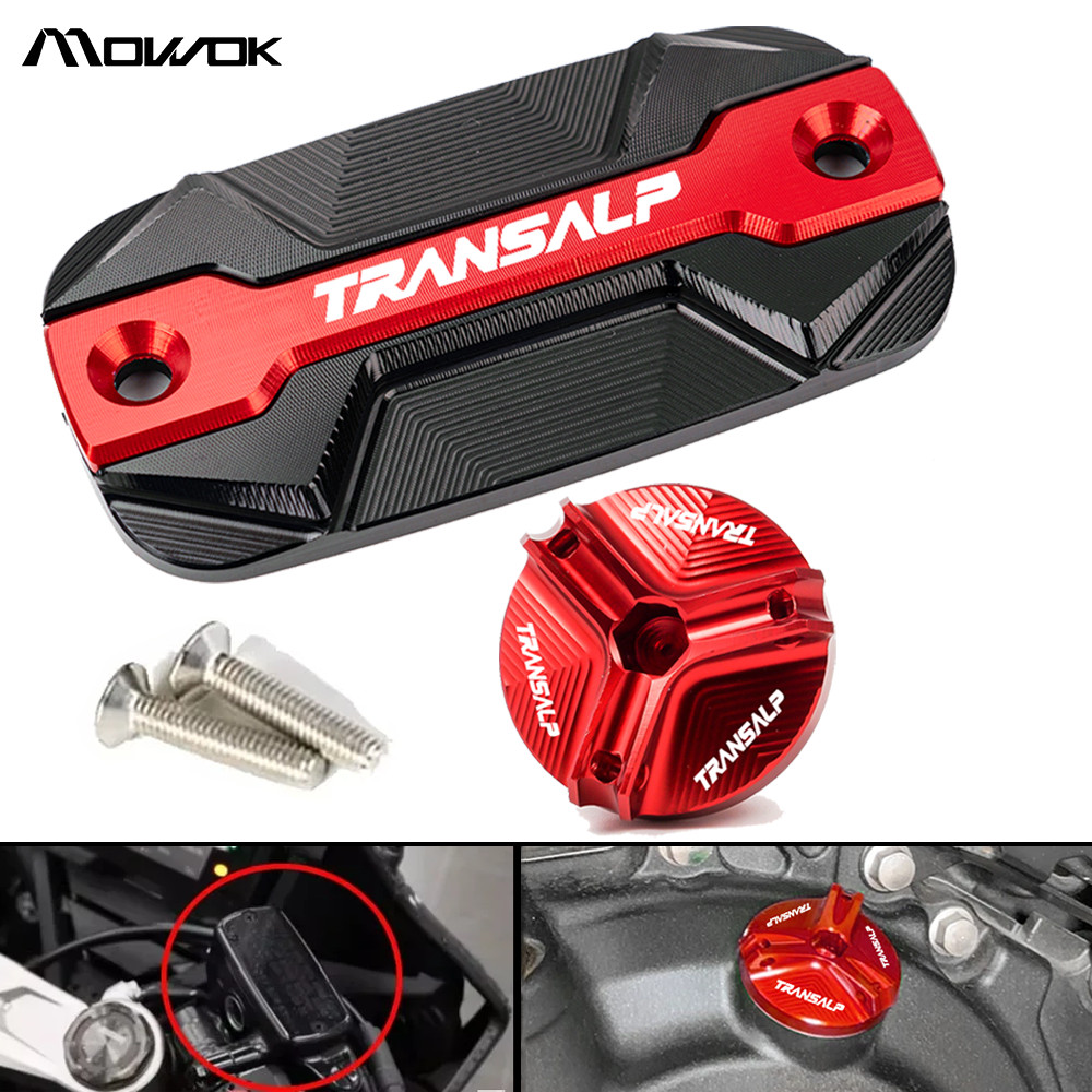 O-สําหรับ Honda TRANSALP XL750 TRANSALP XL 750 TRANSALP750 อุปกรณ์เสริมรถจักรยานยนต์ BRAKE FLUID RES