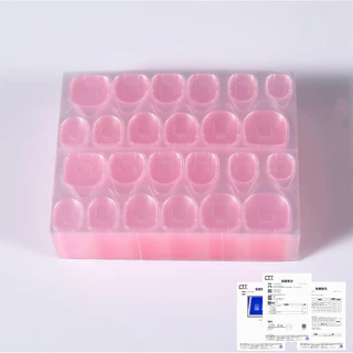 กาวซิลิโคนติดเล็บ ยกแพ็คใหญ่50แผ่น (Ice) แผ่นกาวติดเล็บปลอม ไม่ทำให้หน้าเล็บเสีย กันน้ำทนทาน