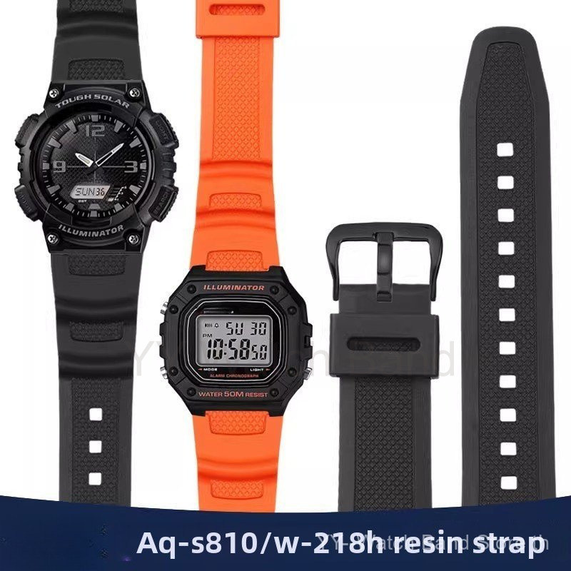 18*25.5 มม.Retro SquareสายรัดพิเศษสําหรับW-218H/AQ-S810W/AE-1200/W-215 สายรัดข้อมือซิลิโคนนาฬิกาอุปก