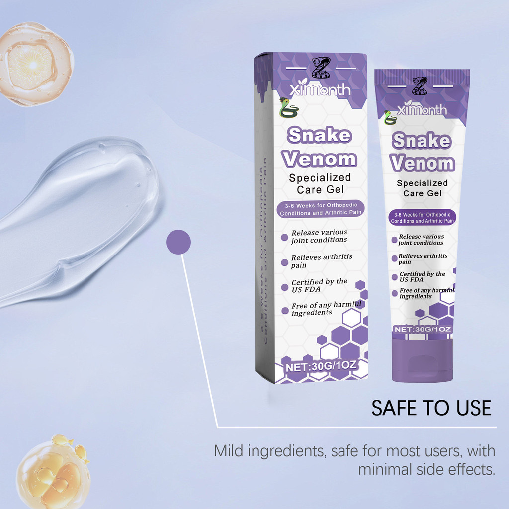 [คลังสินค้าพร้อม] Ximonth Snake Venom Joint Care Gel บรรเทากล้ามเนื้อร่วมกล้ามเนื้อกระดูกปวด Discomf