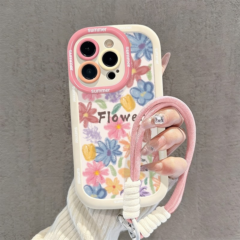 เคส+สร้อยข้อมือ Samsung Galaxy A55 A16 A15 A14 A13 A12 A06 A05S A05 A04S A03S A02S M12 A54 A53 A52S 