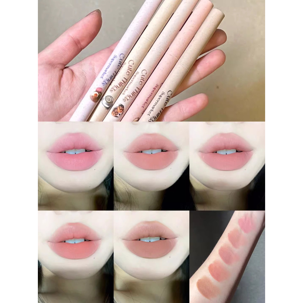 lip liner lipliner Flortte flortte flortte Beautiful Lip Liner ลิปสติก Outline กันน้ํายาวนาน Nude ดอ