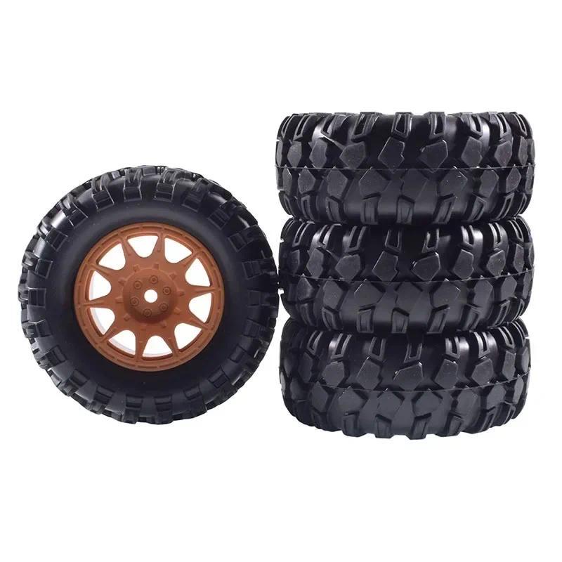 4pcs 90 มม.1.9 นิ้วปีนเขา RC ยางและขอบล้อพลาสติก 12 มม.Hex สําหรับ Tamiya MN128 MN86S MN86KS MN999