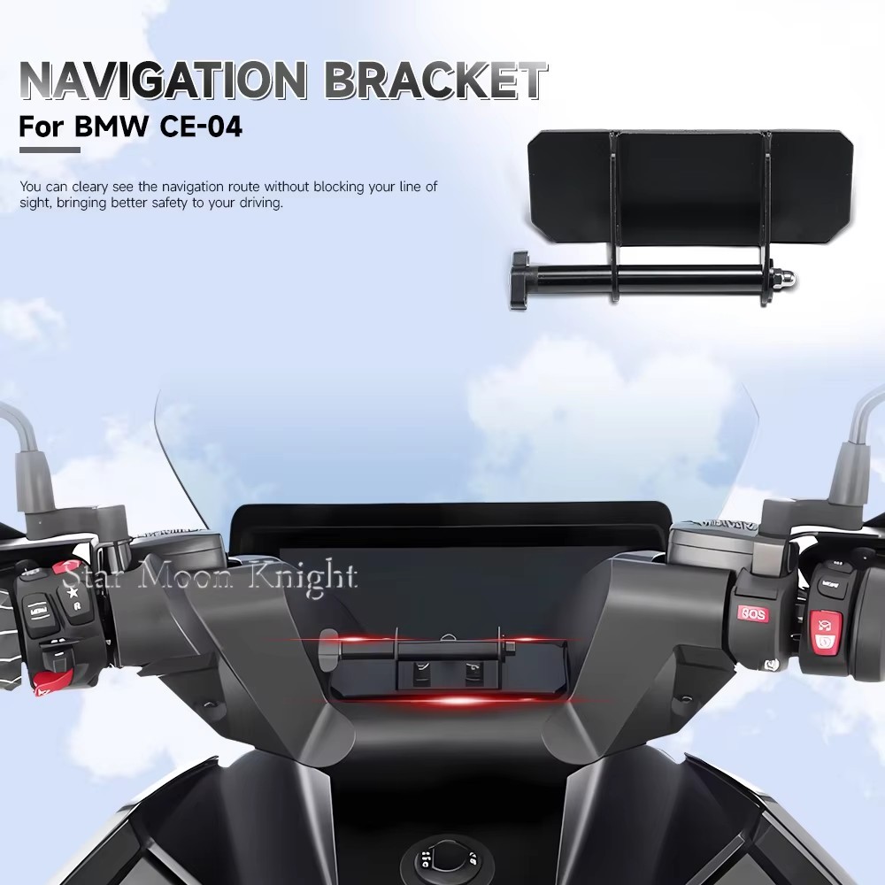 T-สําหรับ BMW CE-04 CE04 CE 04 รถจักรยานยนต์อลูมิเนียมอุปกรณ์นําทางวงเล็บอุปกรณ์สมาร์ทโฟน Mount ผู้ถ