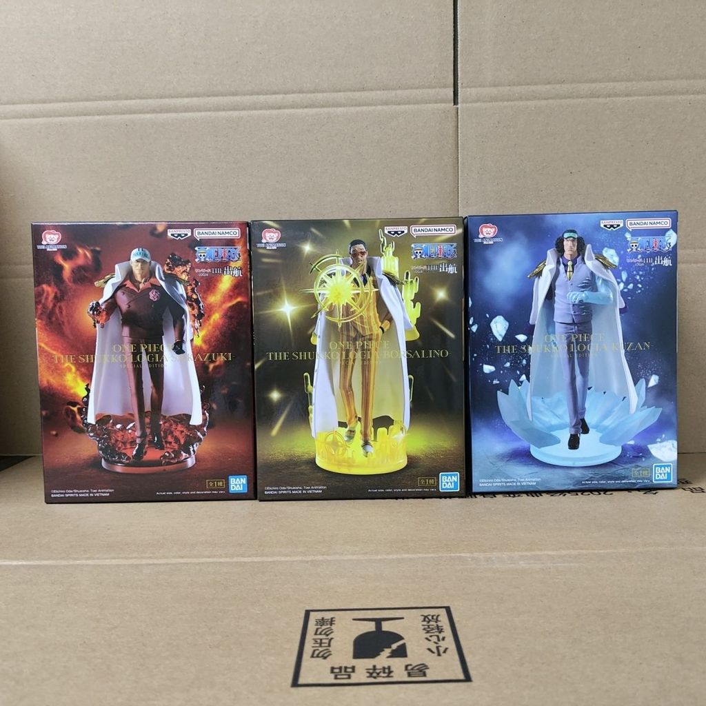 [Sales King] โรงงานแว่นตา Bandai รูป One Piece THE Sailing LOGIA Kizaru Akainu Aokiji Navy Three Generals Jingpin