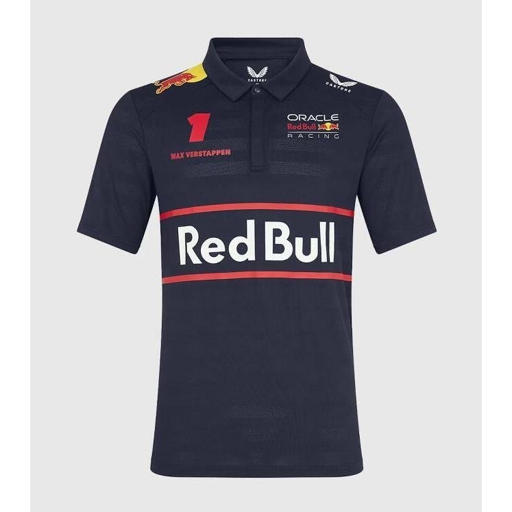 【เสื้อ polo】Formula One racing suit Red Bull No. 1 Racing POLO F1 Team Set Up T-Shirt rugby jersey S