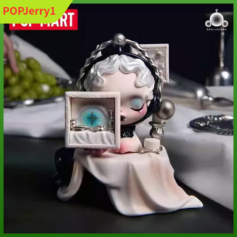 POPMART POPMART SKULLPANDA Dining Table Series Figure-Made Mystery Box ของเล่นตกแต่งของขวัญ