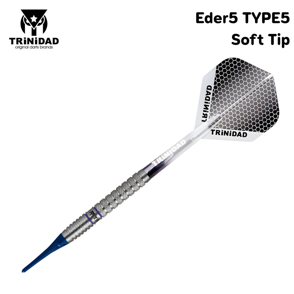 ลูกดอกปาเป้า TRiNiDAD Eder 5 90%Tungsten Soft Darts 22g