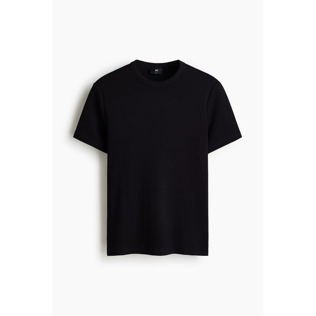 H&M تيشيرت رجالي مضلع Slim — صورة 8