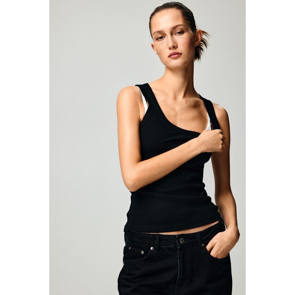 H&M(เอชแอนด์เอ็ม) เสื้อกั๊กแบบริบส์ ผู้หญิง 1257593_2