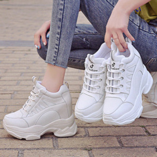 🎀ส่งไว🎀 รองเท้าผ้าใบ ส้นสูง 11 ซม. ไซซ์ 34-39 พรีออเดอร์ (3 …