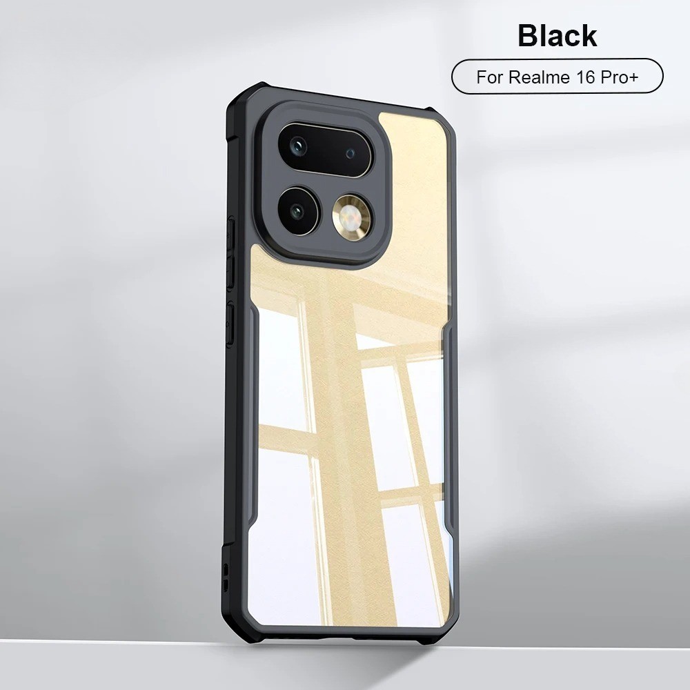 ปลอกสําหรับRealme 16 Pro Plus 16Pro + 16T 16X Realme16 Matteผิวรู้สึกโปร่งใสFrosted TPUกันชนอะคริลิคเคสโทรศัพท์แม่เหล็กพร้อมเกราะป้องกันกันกระแทกปกหลัง