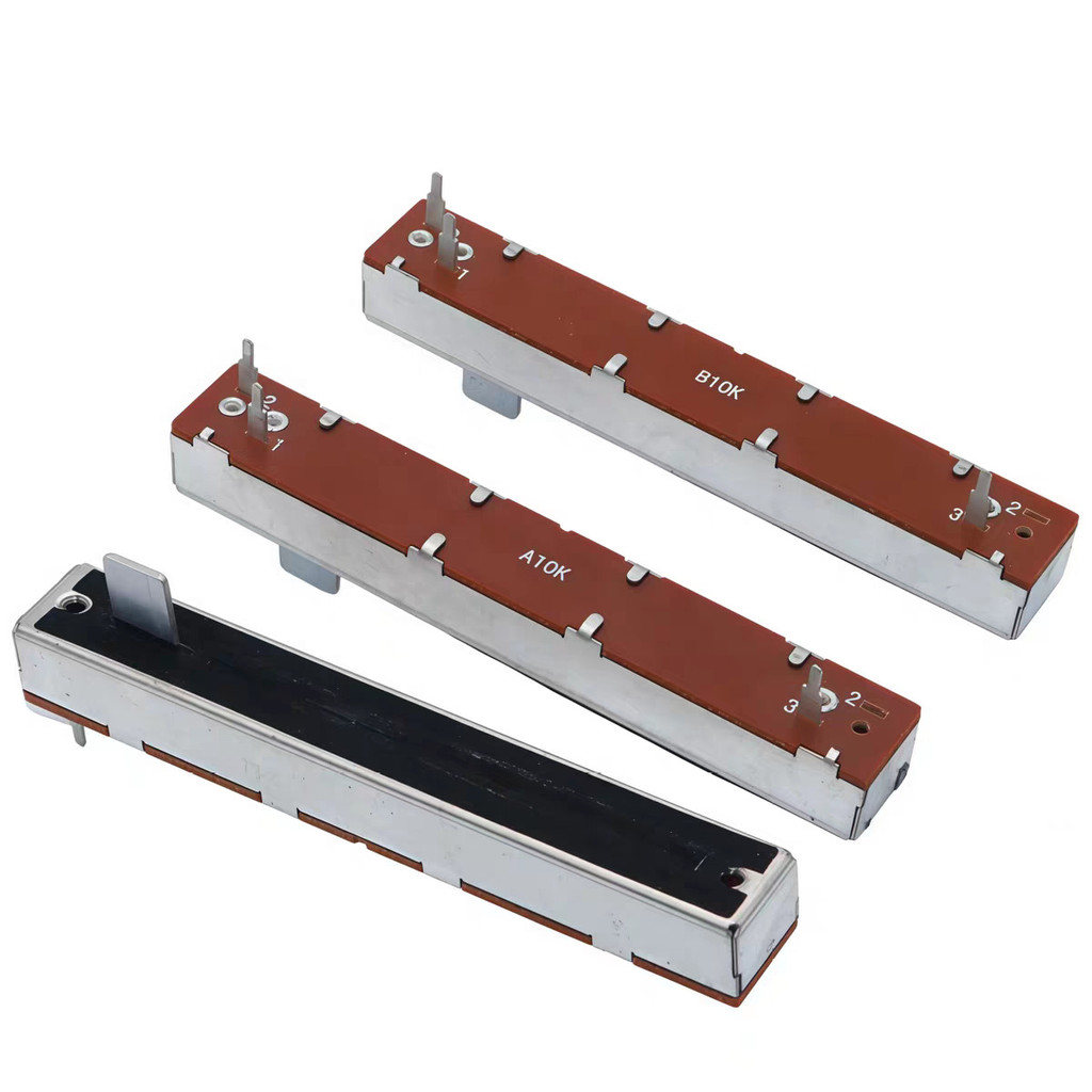 5PCS 88 มม.ตรงเลื่อน Push-Pull Potentiometer 3-Pin Mono B10K A10K ผสมสถานี Dimming Potentiometer 60 