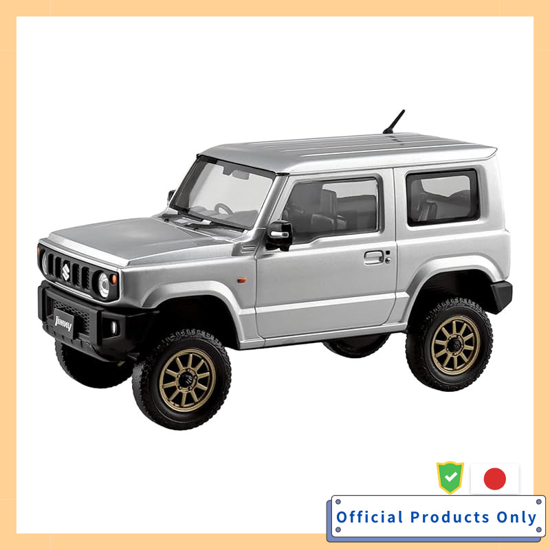 AOSHIMA Gakupura Snap Kit No.09CU-MG Suzuki JB64 Jimny Custom Wheel Medium Gray 1/32 Scale Plastic M