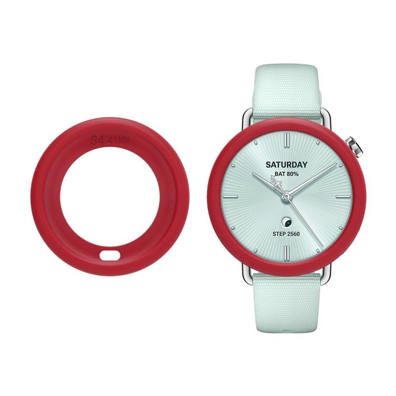 สมาร์ทวอท์ชซิลิโคนอ่อนนุ่มสําหรับ Xiaomi WatchS4 ไม่มีป้องกันหน้าจอกรอบกันชนสําหรับ Xiaomi นาฬิกา S4 41 มม.Hollow Anti-fall กรณีฝาครอบ
