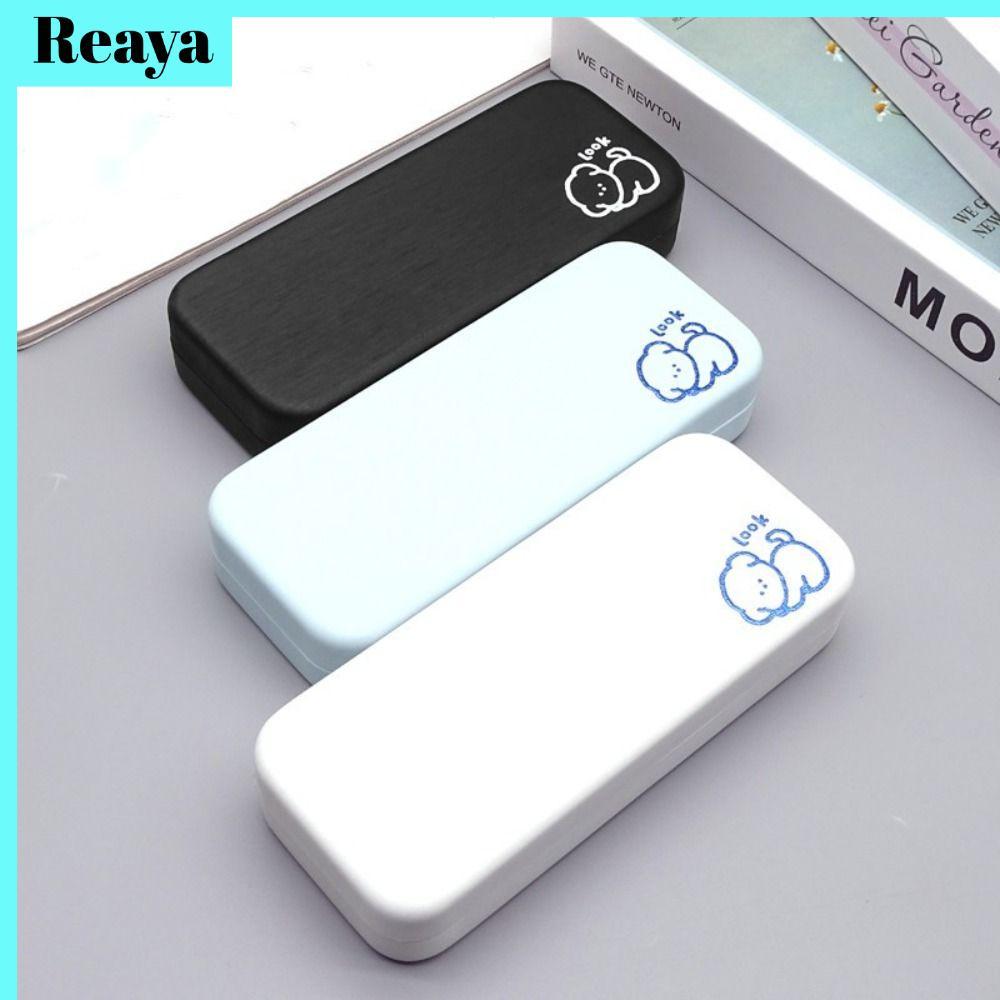กล่องแว่นตา REAYA ทำจากหนังสีทึบ พกพาได้ง่ายและสวยงาม เหมาะสำหรับผู้หญิง