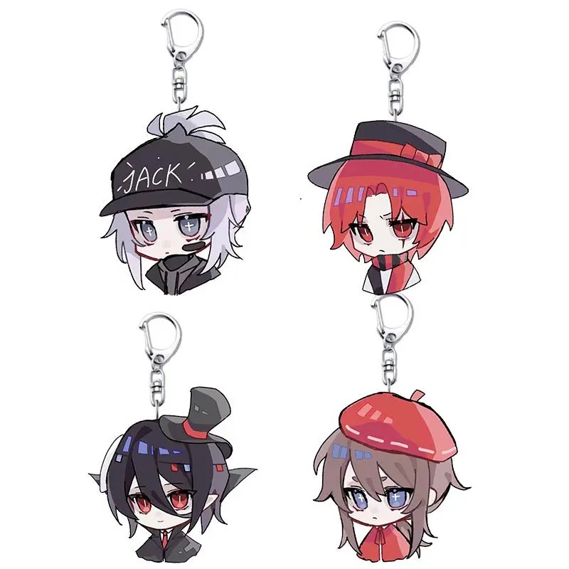 Identity V พวงกุญแจ Five บุคลิกภาพ Naib Subdar Edgar Valden Jack อะคริลิคอะนิเมะ Chibi กระเป๋านักเรี