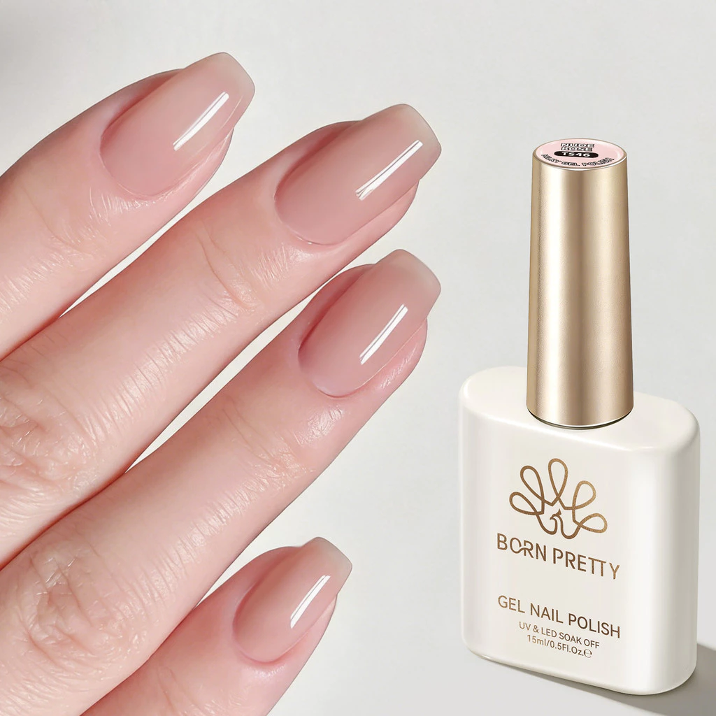 【Local】BORN RRETTY 40 สี Jelly Nude Gel ยาทาเล็บ Ice Clear Nude สีชมพูสี UV Soak Off เจลเคลือบเงาเล็บหยกเจล 15ml
