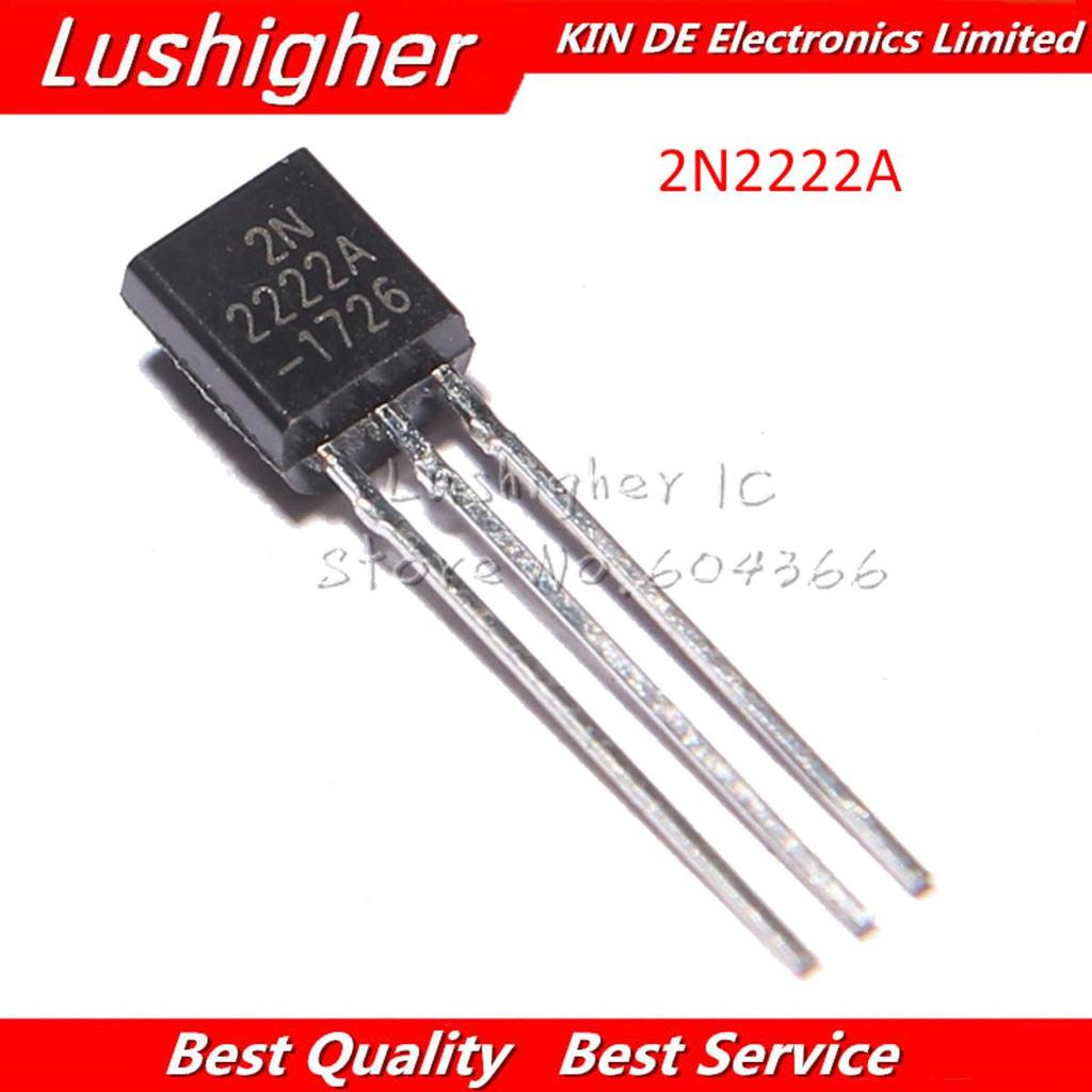 100 ชิ้น 2N2222 TO-92 2N22A TO92 NPN การสลับทรานซิสเตอร์