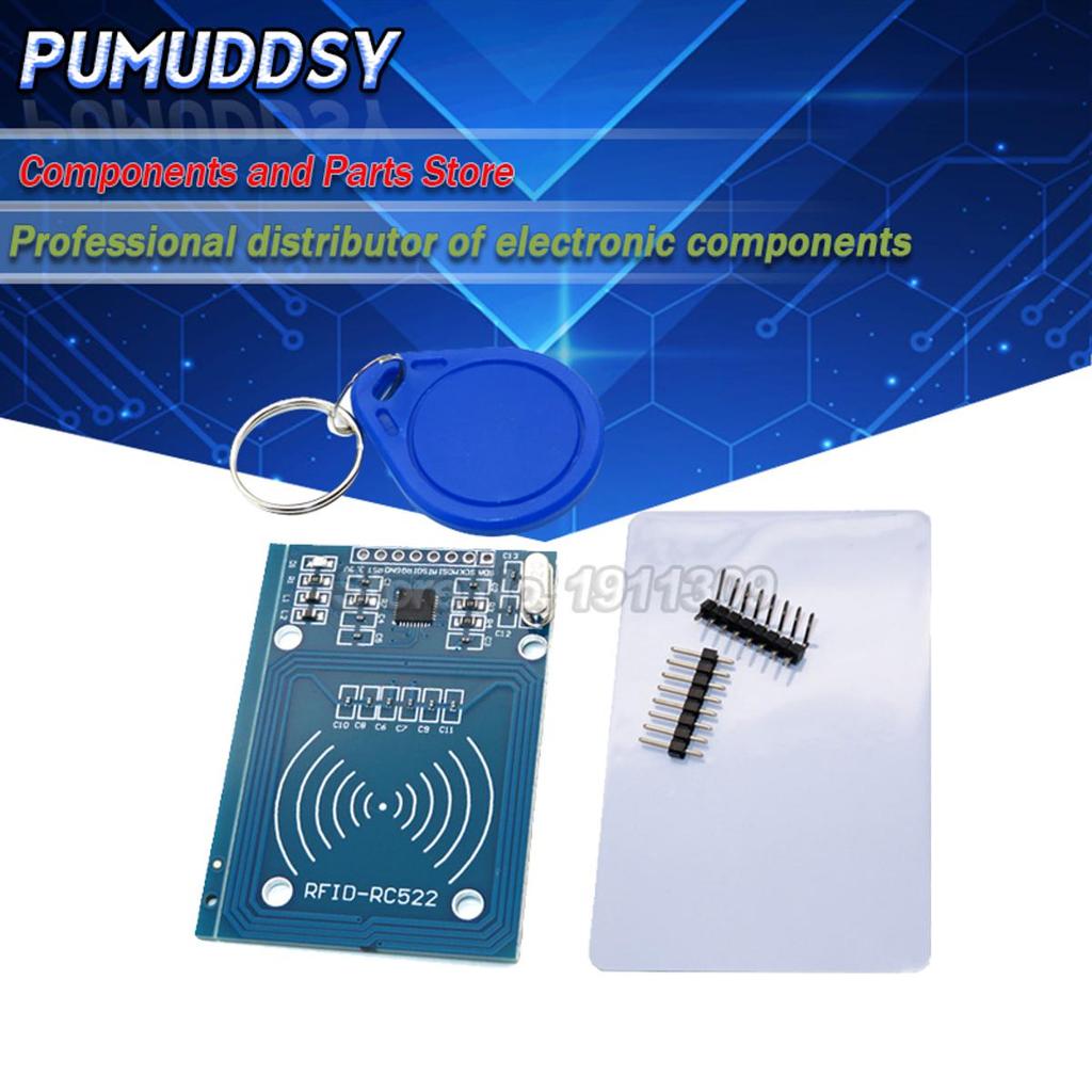 1PCS MFRC-522 RC522 mfrc 522 RFID RF IC การ์ดโมดูลอุปนัยพร้อม S50 Fudan การ์ดพวงกุญแจใหม่