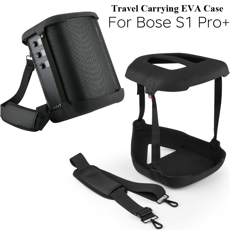 กระเป๋าเดินทาง EVA สําหรับลําโพง Bose S1 Pro+ (ไม่ Fit S1 Pro), เคส EVA ฝาครอบป้องกันพร้อมสายคล้องไห
