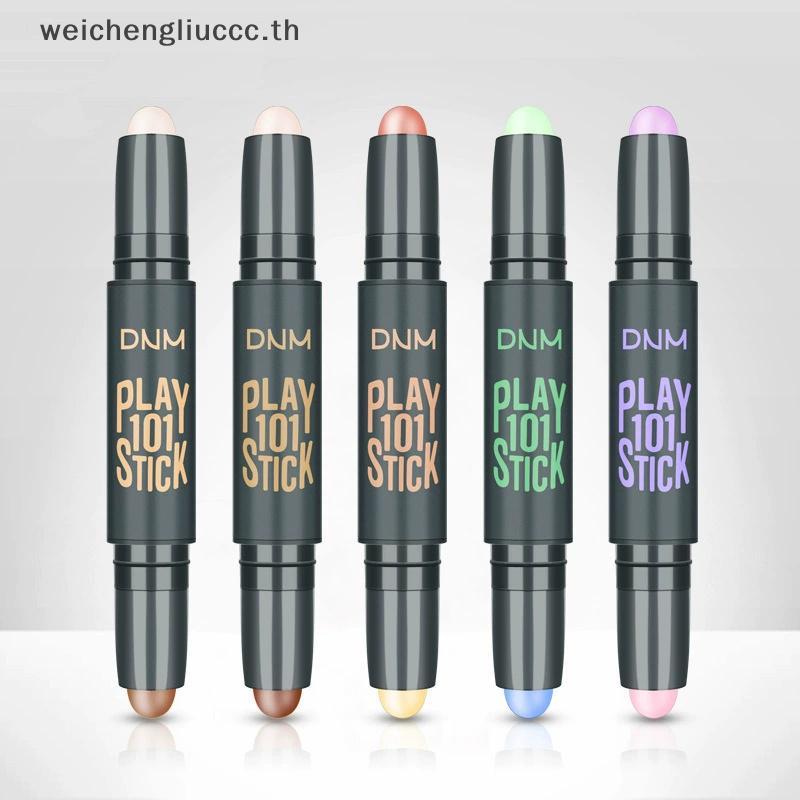 # chengliu # แต่งหน้าสองหัว High V Face คอนซีลเลอร์ Contouring Bronzers Highs Pen เครื่องสําอาง 3D แ
