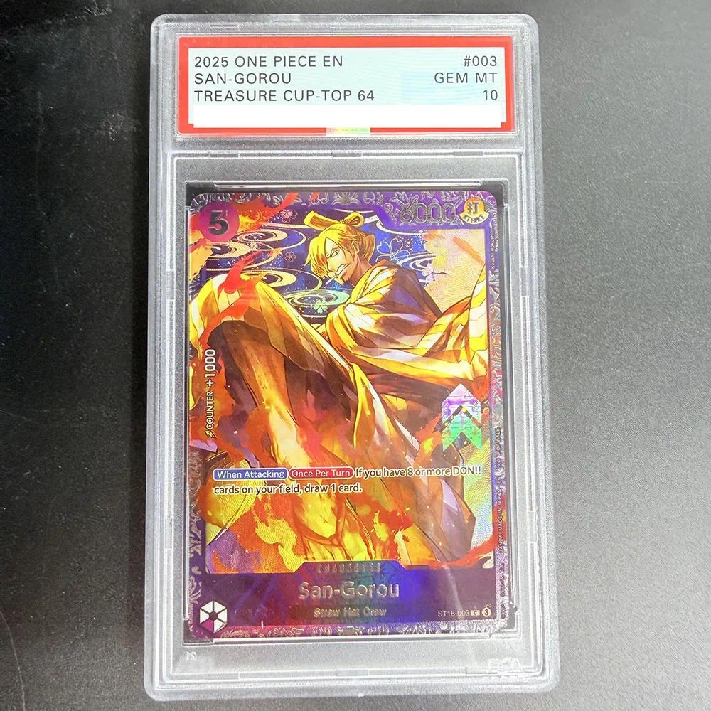 PSA 10 DIY ONE PIECE Rating Card 2025 ONE PIECE EN SAN-GOROU ST18-003 คอลเลกชันการ์ดสําเนา 10 จุด Ra