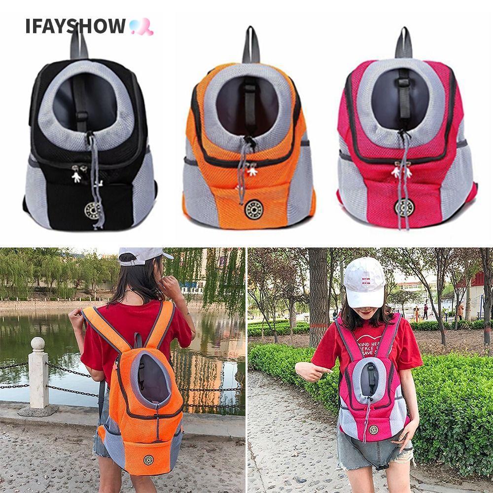 IFAYSHOW กระเป๋าใส่แมว, กระเป๋าเป้เดินทางสําหรับสัตว์เลี้ยงพับได้แบบพกพา, กระเป๋าพกพาแมวระบายอากาศได้สบาย Cat/Puppy