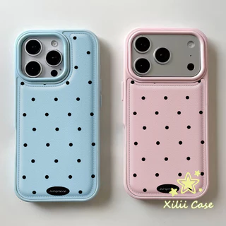 รูใหญ่พองลม ลายจุดดำ เคสสีคละ สไตล์ฮิต เข้ากันได้กับIPhone 13 17 AIR 15 16 14 11 XR 12 Pro Max 7 16 14 15 8 Plus X XS SE