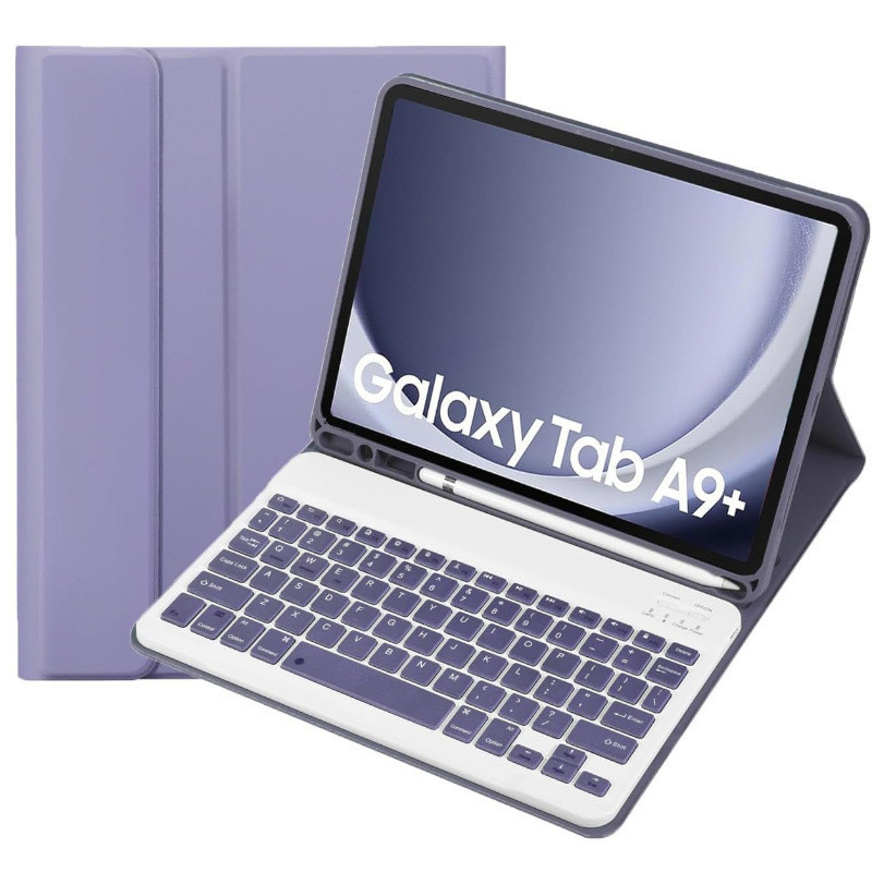 คีย์บอร์ดสําหรับ Samsung S9FE / S9Ultra 14.6 / เคสคีย์บอร์ดบลูทูธไร้สาย Tab S6 Lite / A7 Slot Soft C