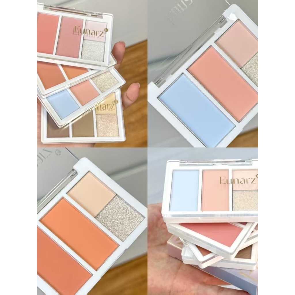 Eunarz Eunarz Four-Color Cheek Palette อายแชโดว์ Contouring บรรยากาศ Blush Highlight Brightening Mat