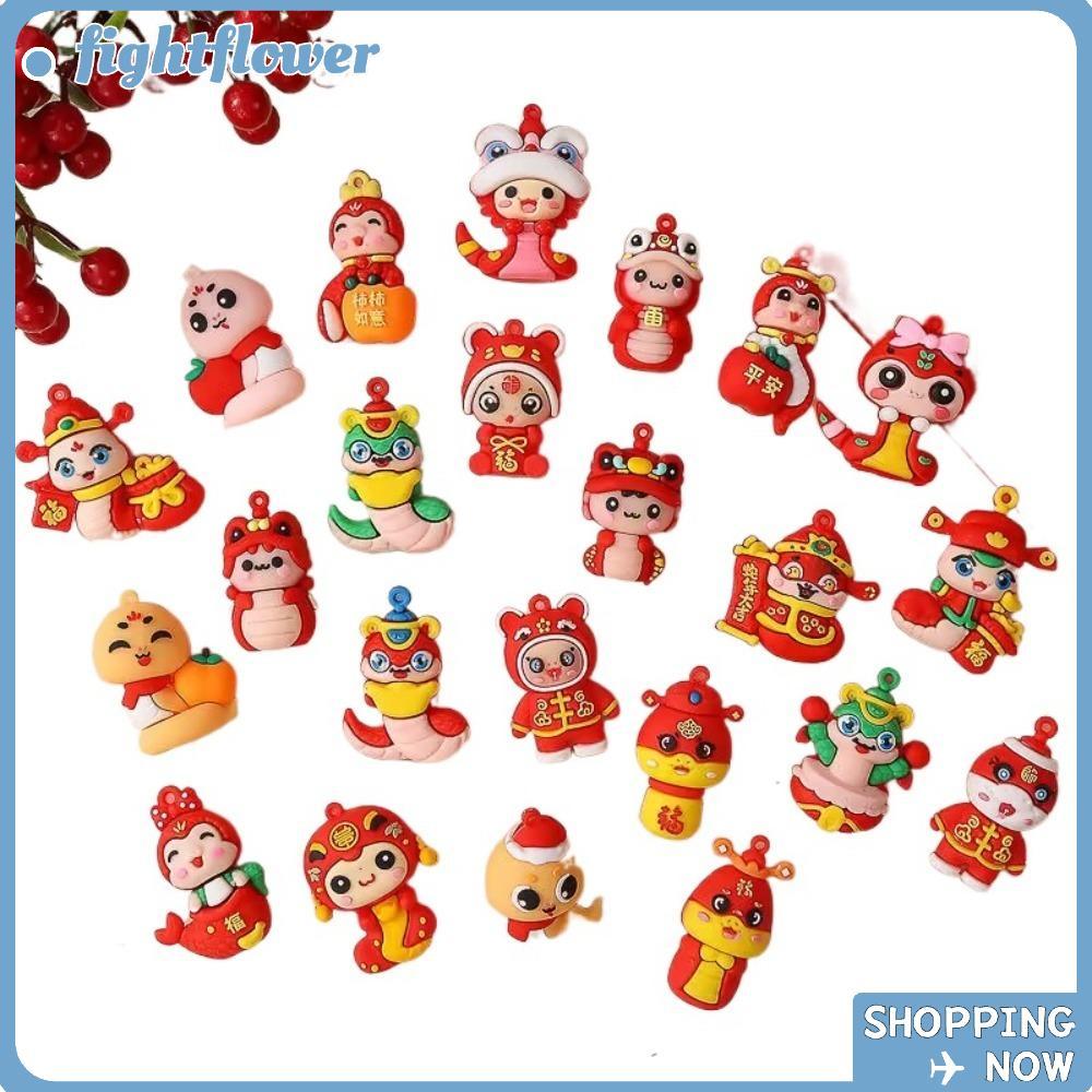 FIGHT Miniature Snake, Little Snake Decompression Blind Bag, Cute 5PCS Pinch Family Plastic Doll Chi