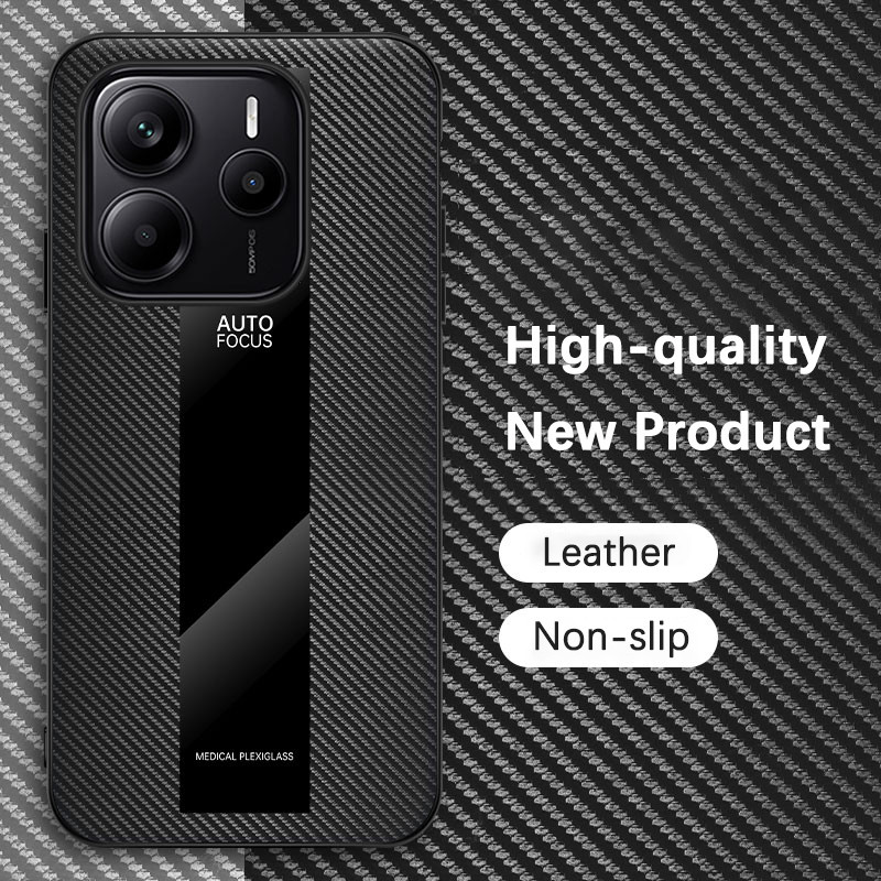 ปลอกสําหรับ Xiaomi Redmi หมายเหตุ 14 4G 24117RN76G 24117RN76O 24117RN76E เคสโทรศัพท์หนังอะคริลิคคาร์