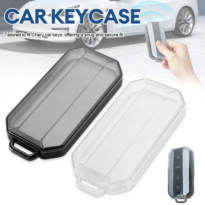 CHERY Jaecoo 5 EV ปลอกกุญแจโปร่งใส CHERY พวงกุญแจ Jaecoo J5/Jaecoo 5 เคสกุญแจสมาร์ทกุญแจรถ