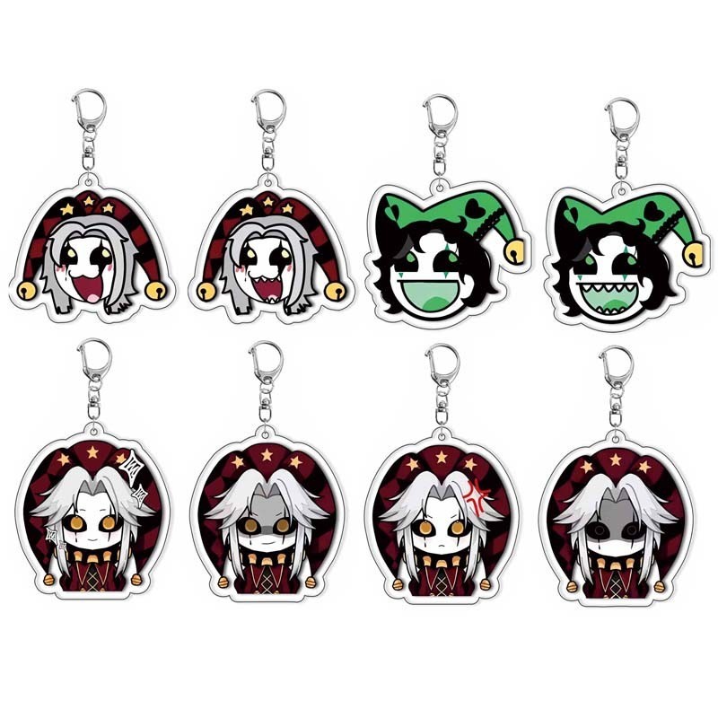 เกม Freak Circus PIERROT HARLEQUIN จี้น่ารักจี้อะคริลิคจี้พวงกุญแจคอลเลกชันคอสเพลย์ของขวัญ