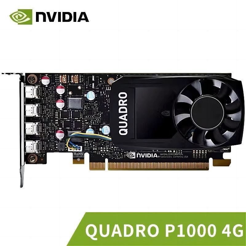 การ์ดจอ NVIDIA Quadro P1000 4GB พร้อมพอร์ต Mini DP 4 ช่อง