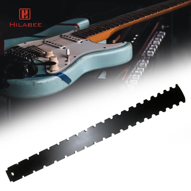 [hilabee] คอกีตาร์หยักตรง Fret ไม้บรรทัดอะไหล่ซ่อม String Actions Gauge ไม้บรรทัด