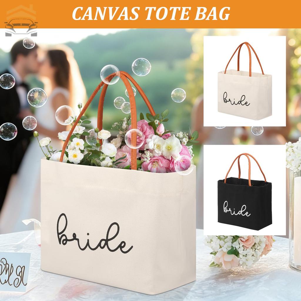 Bride Tote Bag สําหรับเจ้าสาวหมั้นงานแต่งงาน Bachelorette Party Honeymoon SHOPQJC8831