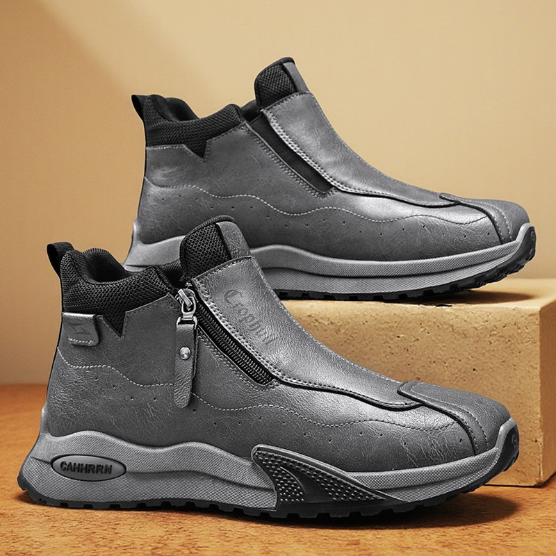 High-Top กีฬารองเท้า Casual Workwear Martin รองเท้าหนา Soled All-Match Commuter รองเท้าสั้นกลางแจ้ง 