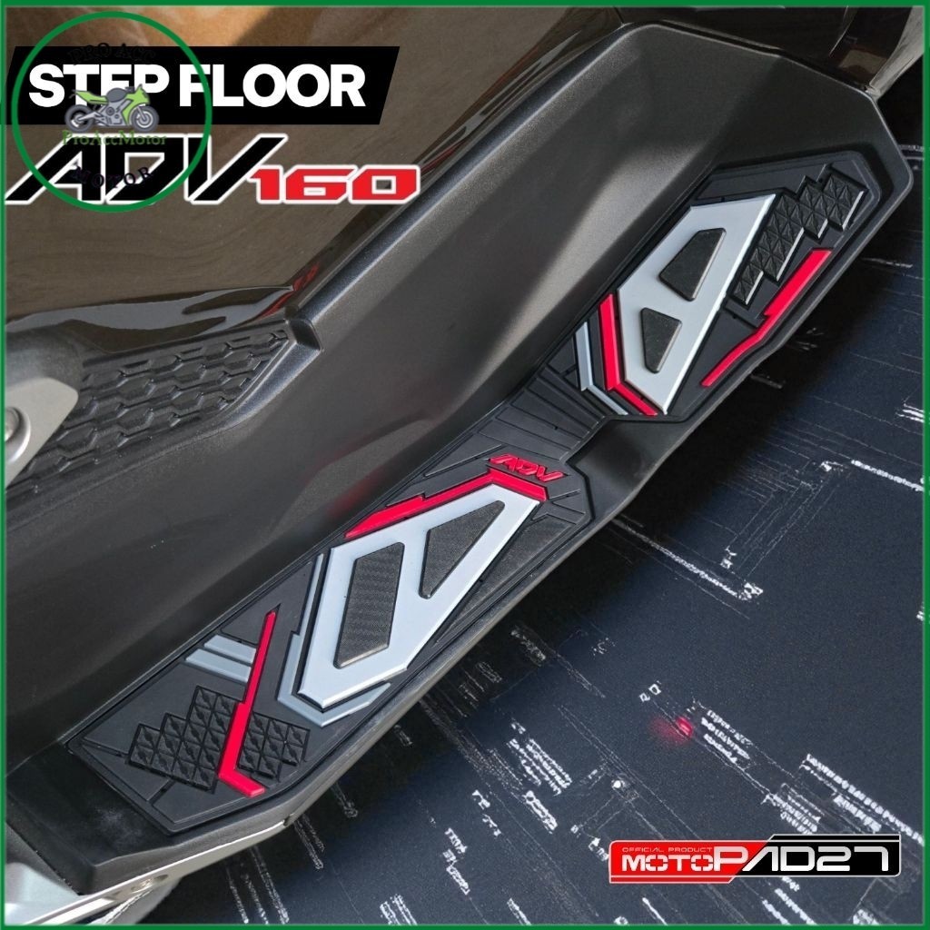 Adv 160 roadsynk ยางขั้นตอนชั้น Adv160 พรมรถจักรยานยนต์ Adv160 พรมใช้ได้กับ ADV 160 ทุกรุ่น