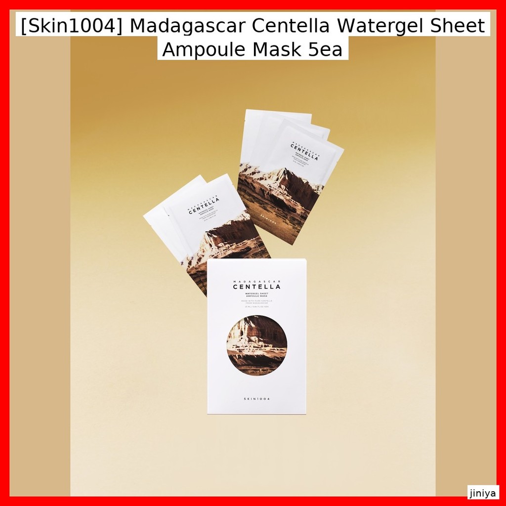 [Skin1004] Madagascar Centella Watergel Sheet Ampoule Mask 5ea / Korean Sheet Mask / สูตร Watergel / ของแท้ 100% โดย