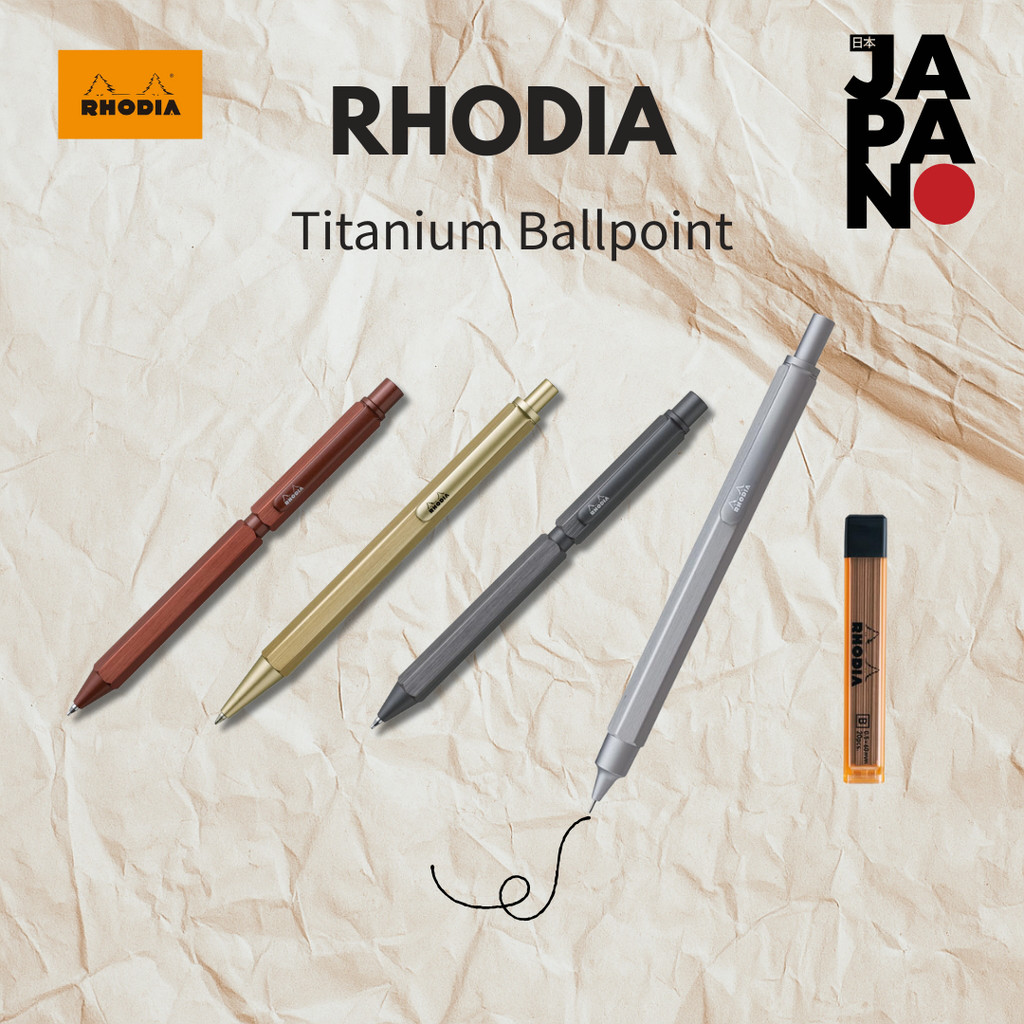 RHODIA Multi Pen SCRIPT Limited Color Multi Pen Oil Ballpoint 0.5mm 2 Colors (Black, Red) & 0.5mm Me