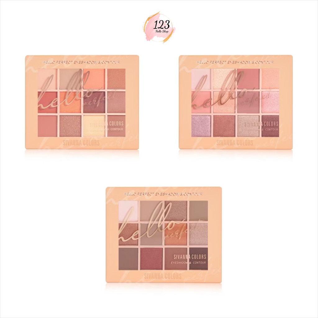Sivanna Hello Perfect Eyeshadow & Contour HF178 ซิวานน่า ฮัลโล เฟอร์เฟคท์ อายแชโดว์ คอนทัวร์