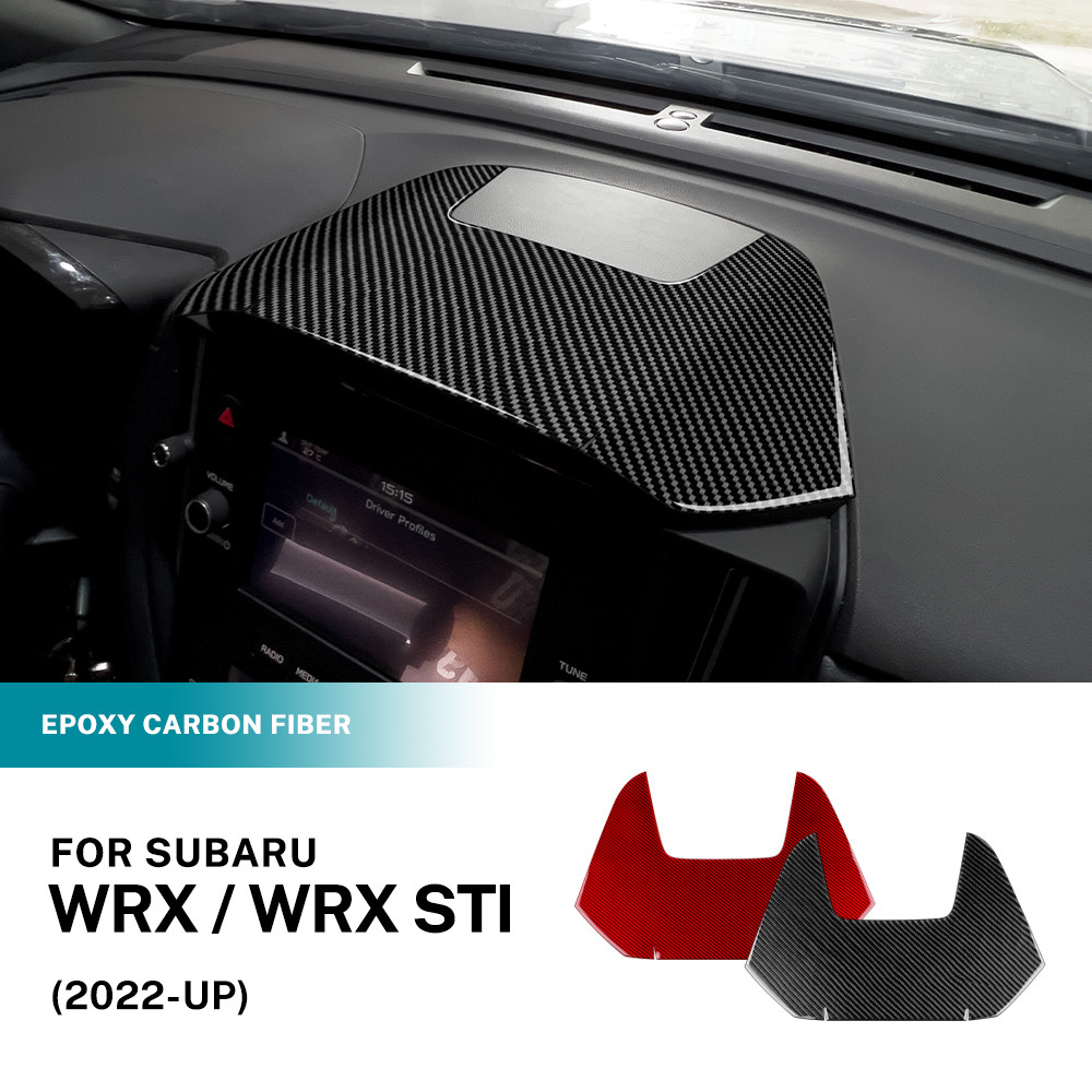 สําหรับ Subaru WRX STI 2022-2025 คอนโซลกลางหน้าจอนําทางคาร์บอนไฟเบอร์การปรับเปลี่ยนภายในอะไหล่รถยนต์