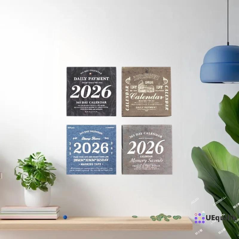 Uequilib GO 365pcs Vintage 365 วันชีวิตประจําวันสติกเกอร์เทปสําหรับ Collage Junk Planner Scrapbookin