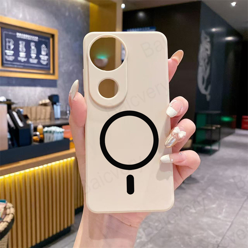 VIVO V50 5G V50 Pro V50E T4R 5G Casing Phone Case Soft Silicone Cover with Magnetic Wireless Charger