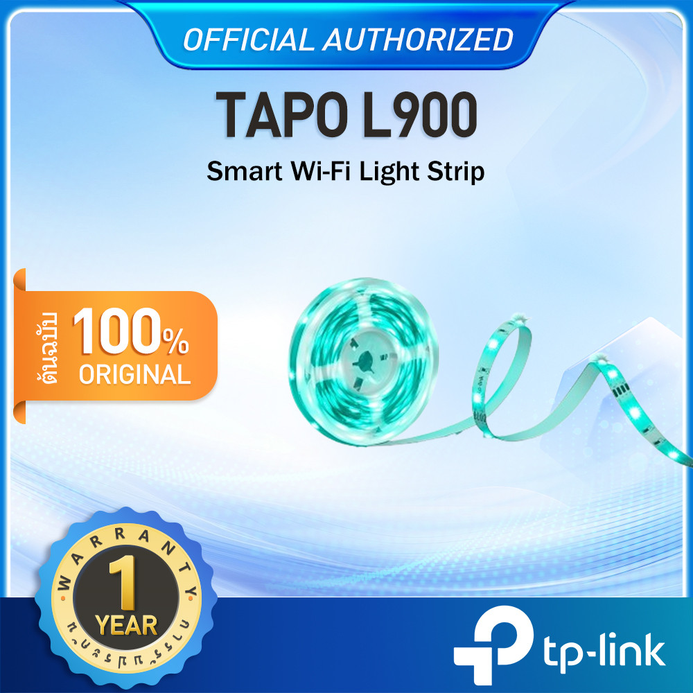 TP-Link Tapo L900-5 Smart Wi-Fi Light Strip ไฟเส้นเปลี่ยนสีอัจฉริยะ 5 เมตร ใช้งานง่ายผ่านแอป Tapo รั